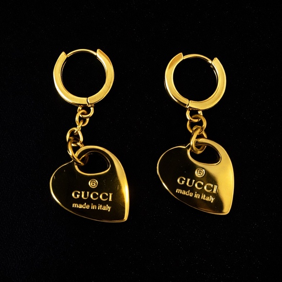 Jewelry - Yellow gold upcycled earrings